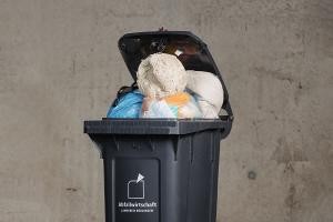 Restmülltonne übervoll