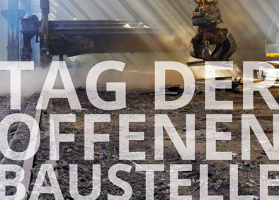 Werbeplakat Tag der offenen Baustelle 10. Mai
