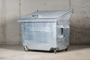 Restmüllcontainer 2.500 l Ein Restmüllcontainer mit 2.500 l Volumen